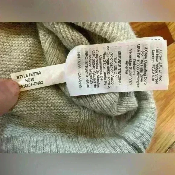 Madewell Kimball Pullover Knit Sweater Wool Alpaca Blend Women’s Size 2XL Gray - Picture 7 of 10